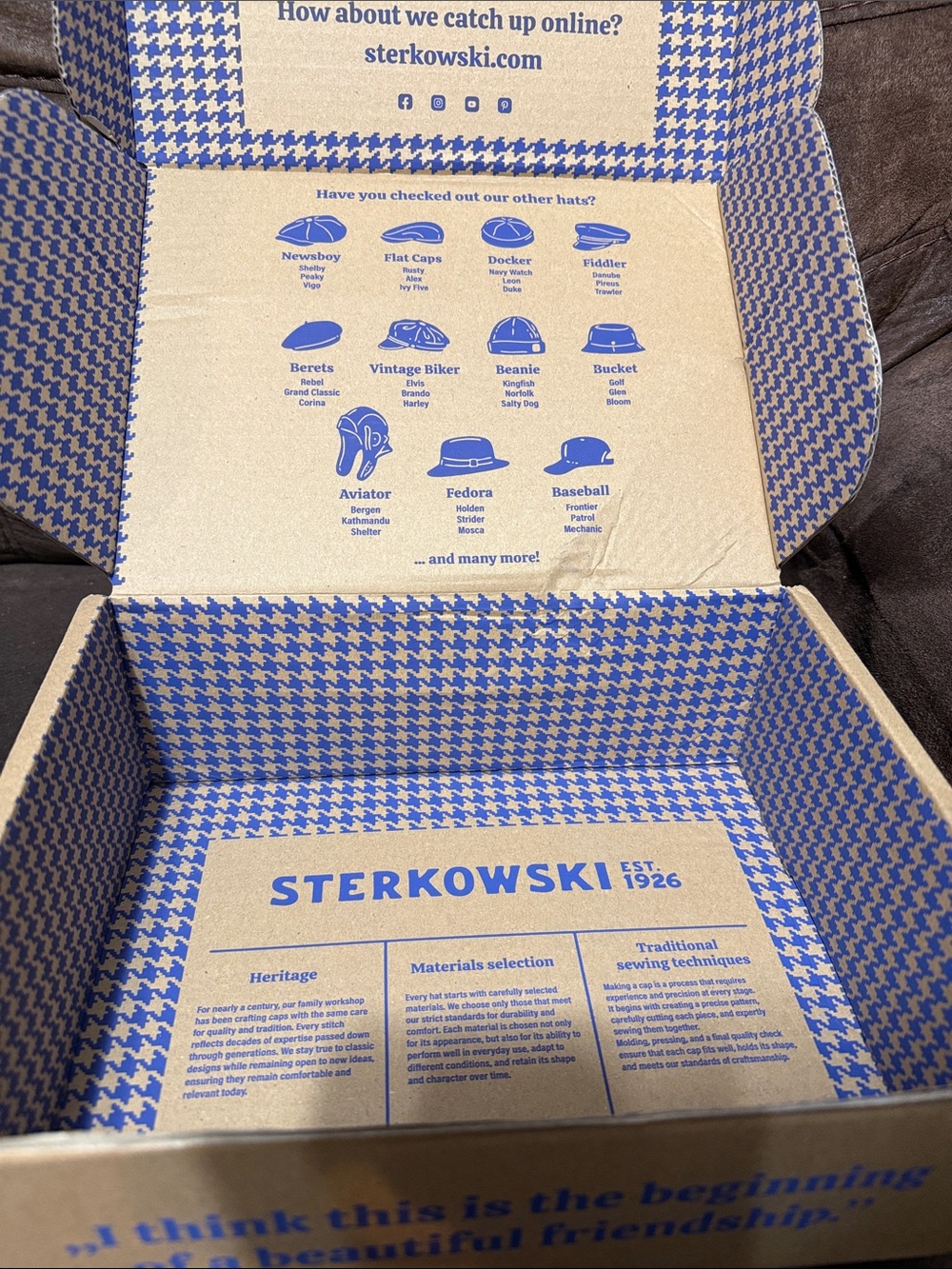 Sterkowski Rusty (Linen) Six Panel Flat Cap in Medium Blue (58 cm) - Picture 8 of 8